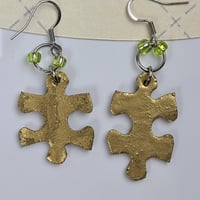 Image 3 of Puzzle Piece Earrings Tigerlily