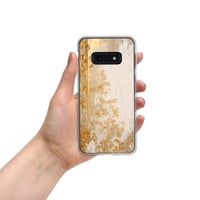 Image 8 of White and Gold Tattered Texture Goth Lolita Kawaii Baroque Clear Case for Samsung®