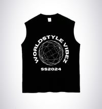 Sleeveless Black Tee