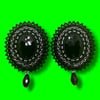 oval post earrings 