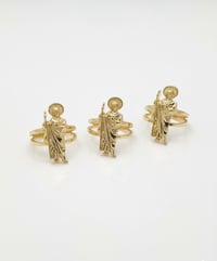 Image 3 of  St. Lazarus Adjustable ring for men, Women, Unisex ring