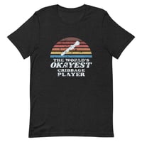 Image 4 of Worlds Okayest Cribbage Player<br>Unisex T-Shirt