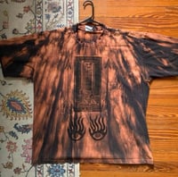 Image 1 of 'O Death' Blockprinted Bleached Tee Oneshot - Size 2XL