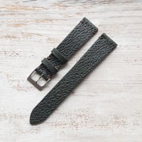 Image 1 of 19mm Classic Pigskin Strap - Dark Green