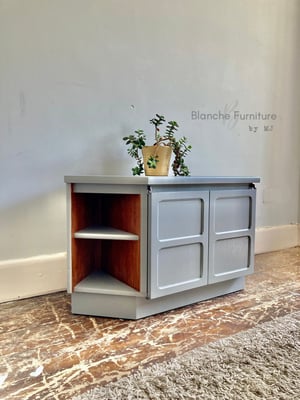 Image of TV / Media Stand with shelves and Cabinet doors by Nathan