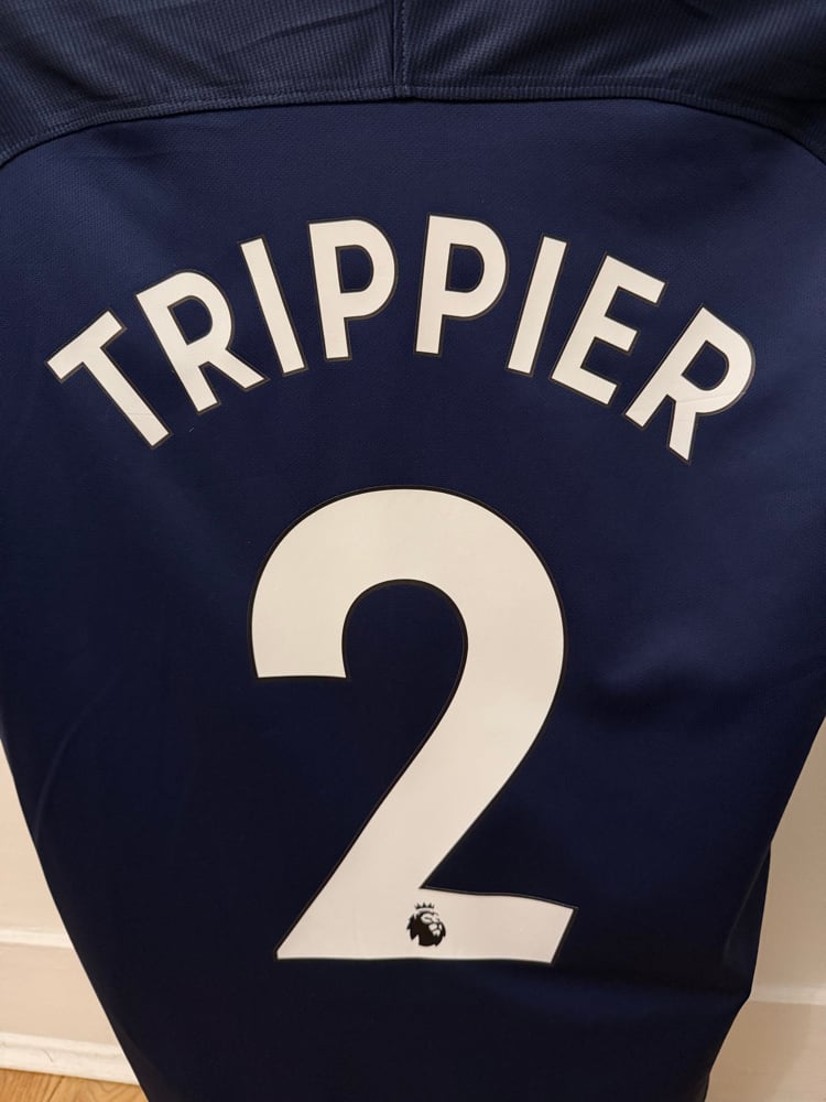 Image of PRE ORDER: Tottenham Hotspur “TRIPPIER 2” 2017/18 Away Shirt + PL patches (L)