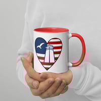 Image 1 of Heart Breezy Lighthouse Flag Mug