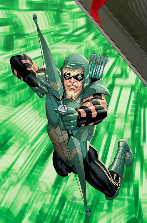 Image of GREEN ARROW #1 DAWN OF DC EPIC CHASE COVER - original art