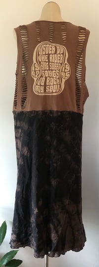 Image 2 of Upcycled “Jerry Garcia” t-shirt maxi dress