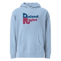 Image 1 of Raised Right Embroidered - Unisex pigment-dyed hoodie from PatriotsCo.com