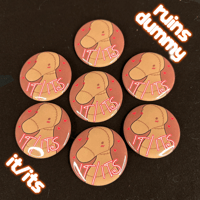 Image 5 of Undertale Ghost Cousins Pronoun Buttons