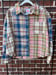 Image of Size SM oversized cropped flannel 2