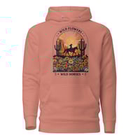 Image 4 of Unisex Hoodie, Wildflowers, Wild Horses Hoodie