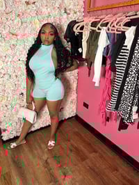 Image 2 of Baby Blue Backless Bodysuit 