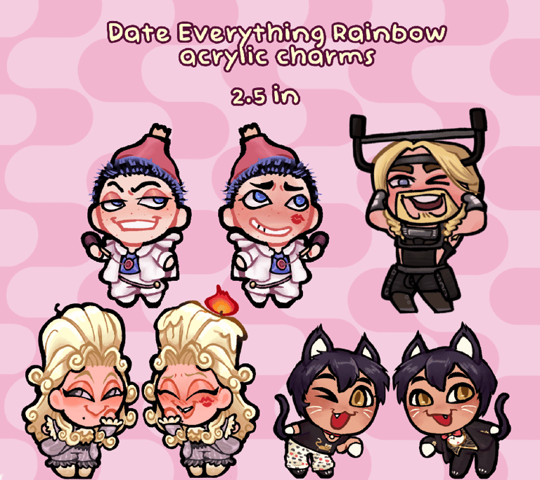 DE rainbow charms  (Preorder!)