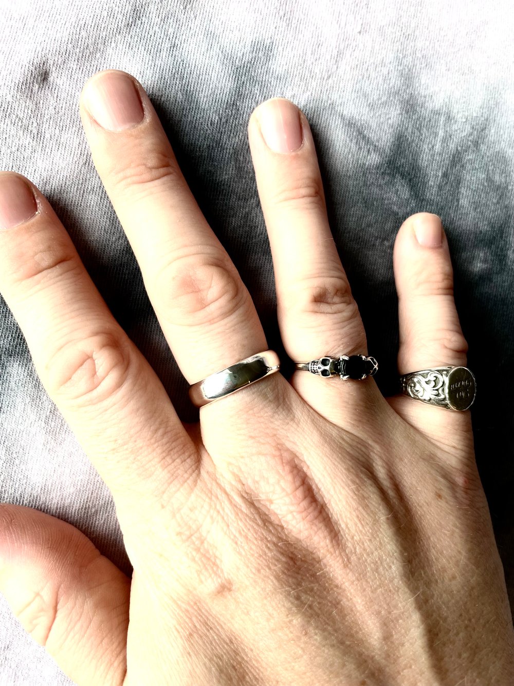Sterling silver chunky handmade ring. Silver rounded wedding band. Sterling 925 heavy ring.
