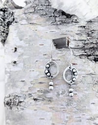 Image 3 of Pebbled Freeform Earrings - Small and Mini