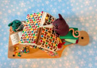 Image 2 of Mice with Gingerbread House Large
