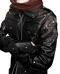 Image 5 of SS26 ‘Senescence’ Embossed Leather Jacket
