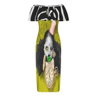 Image 1 of OUT OF TIME OFF THE SHOULDER MAXI