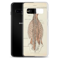 Image 4 of Antique Anatomical Drawing Spine Musculature Clear Case for Samsung®