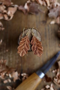 Image 1 of Oak Leaf~ Earrings 