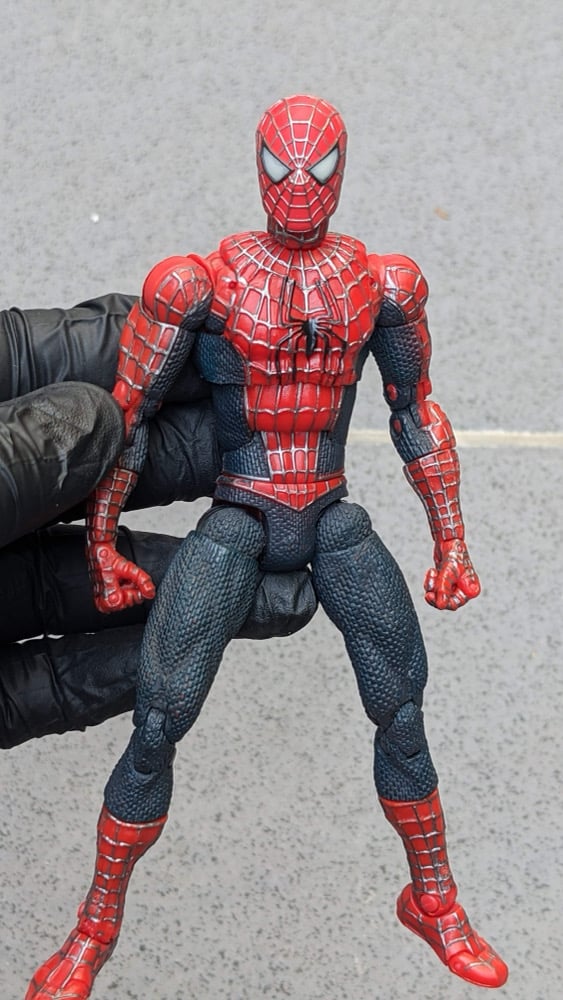 センペルビウム輸入 Red Spider man Marvel Spider-Man Web Blast Cycle Action Figure | Thimble Toys