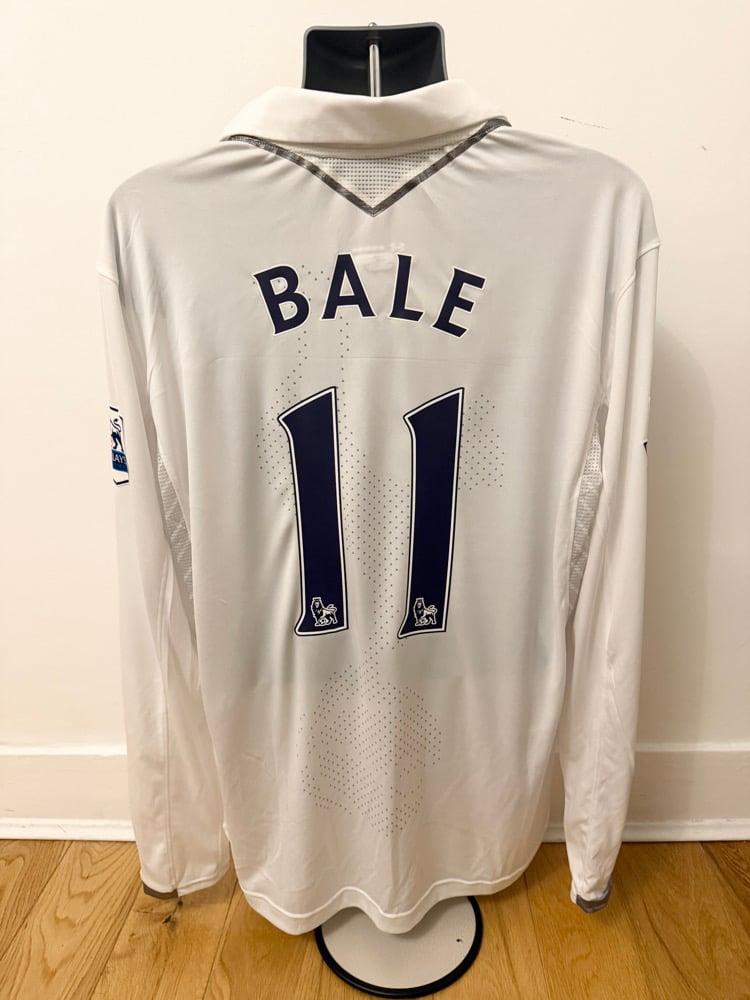 Image of Tottenham Hotspur “BALE 11” 2012/13 Home Long Sleeve Shirt + patches (XXL)