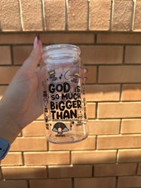 God is Bigger Than Acrylic Tumbler