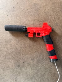 Image 2 of Red w/ Black Lamp (1of1 