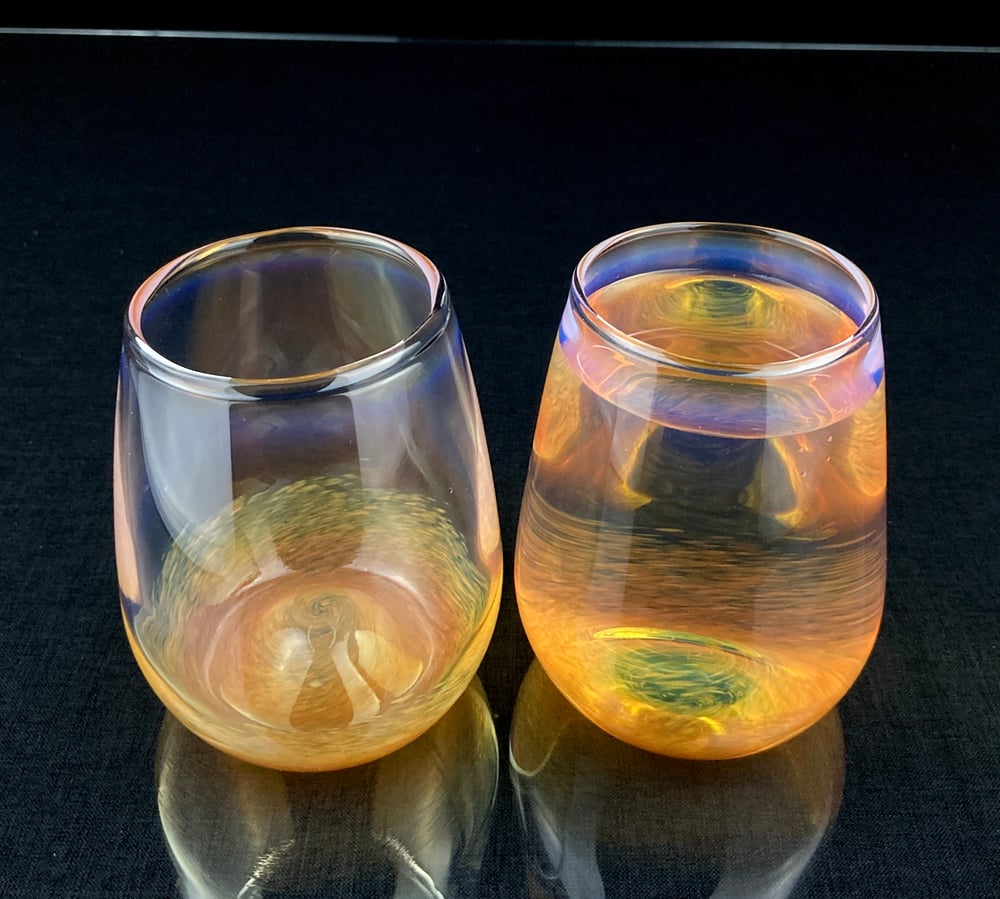 Image of Frit Tumbler - Butterscotch set no.1