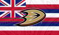 Anaheim Ducks Hawaiian Flag 