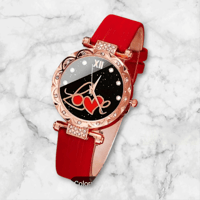 Image 2 of Elegant Romance Red Quartz Watch & Jewelry Gift Set