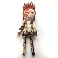 Image 1 of David Bowie hand made Aladdin Sane doll