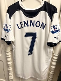 Image 7 of Tottenham Hotspur “LENNON 7” 2010/11 Home Shirt + PL patches (L)