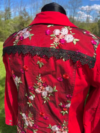 Image 5 of Large Red & Black Lace Jacket