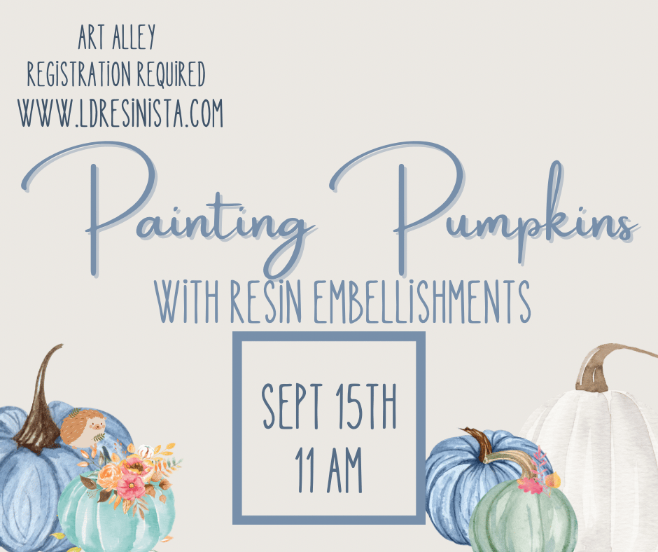 Image of Painting Pumpkins: With Resin Embellishing 