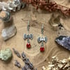 Blood Drip Battle Axe Earrings