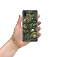 Image 3 of Flora and Fauna Goblincore Grunge Snails and Moss Clear Case for iPhone®