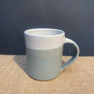 Image of Tall Mug - White & Grey