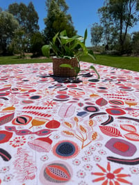 Tablecloth - JP Seed Pods (White)