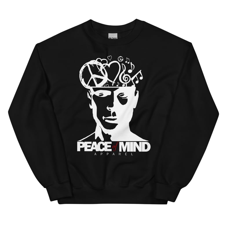 Image of Unisex White Logo Sweatshirt