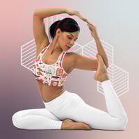 Image 1 of "Rising Sun" Padded Sports Bra