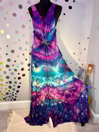 Image 4 of Wide Leg Deep V Jumpsuit