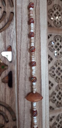 Image 4 of 13 inch Burgundy Glass Bead Suncatcher