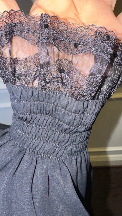 Image of Embellished Sleeve Abaya 