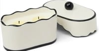 Image 1 of Paddywax Cherie Ceramic Dish Candle Black - Black Fig & Olive