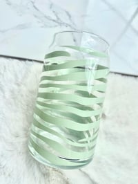 Image 4 of Zebra Print Glass Can