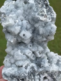 Image 3 of Green Cubic Fluorite With Sugar Quartz #653