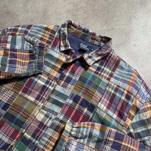 Image of 1990s Polo Ralph Lauren Patchwork Jacket, Size XL